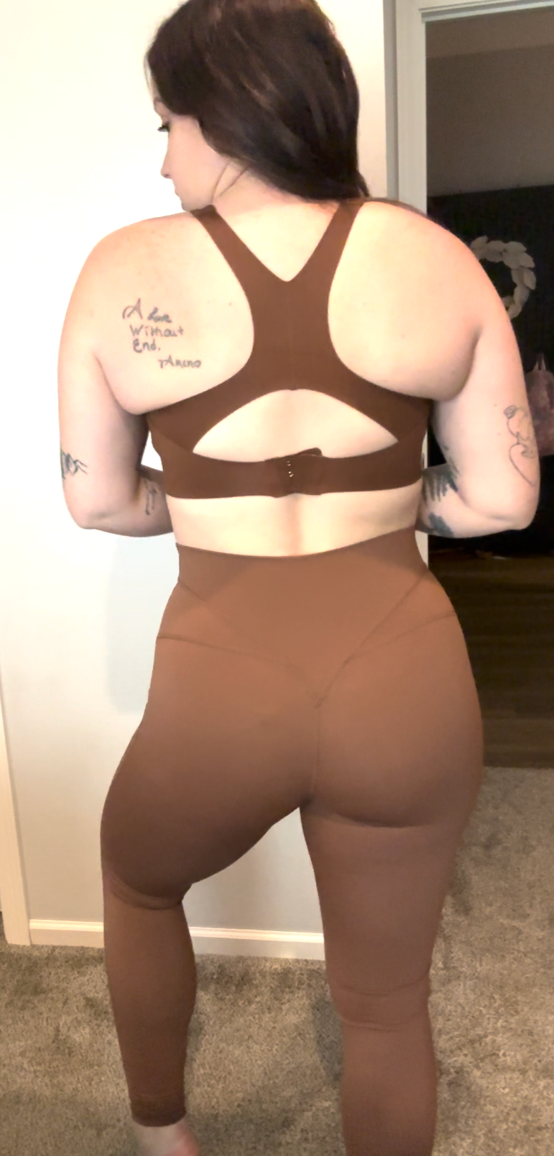 Solid Color Back Buckle High Support Fitness Sports Bra